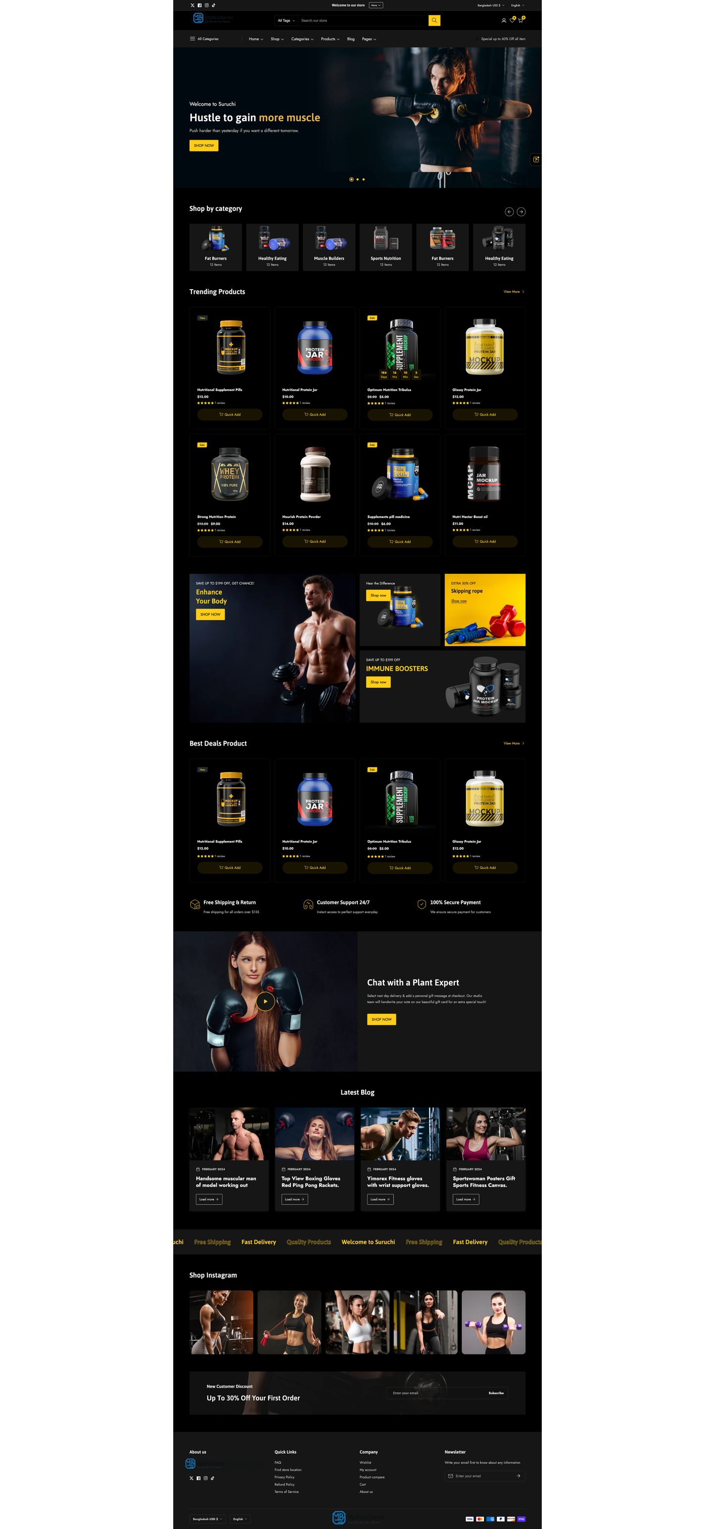 Supplement Satış Teması