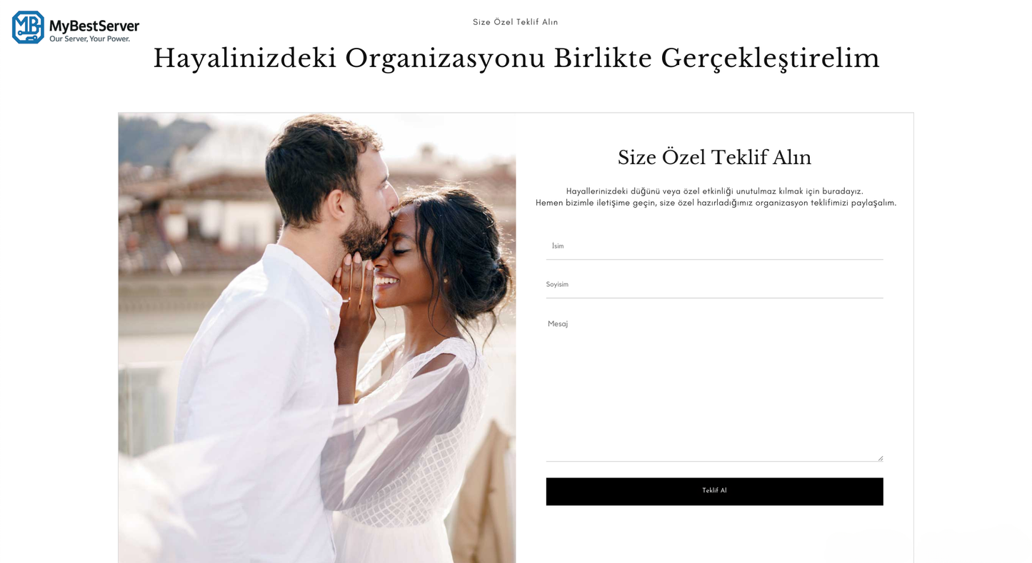 Fotoğrafçı/Organizasyon Tanıtım Teması