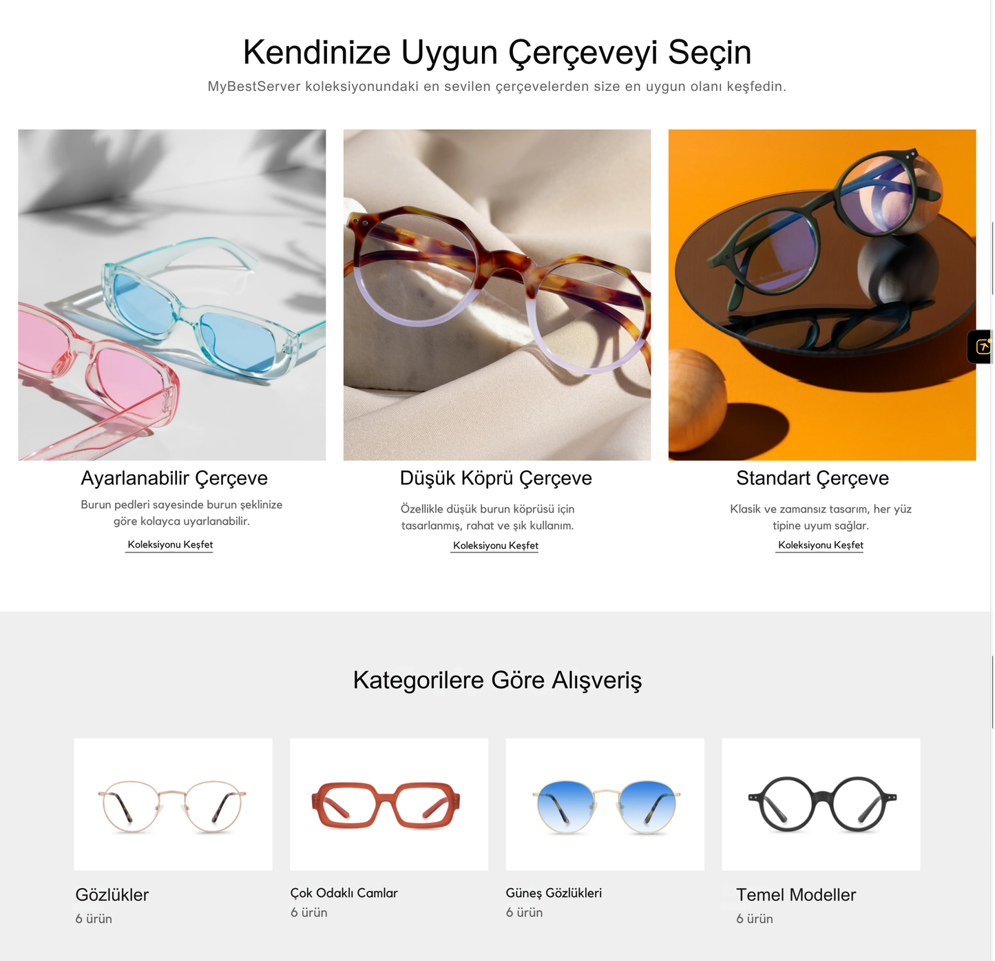 Eyeglasses/Optician E-Commerce Theme
