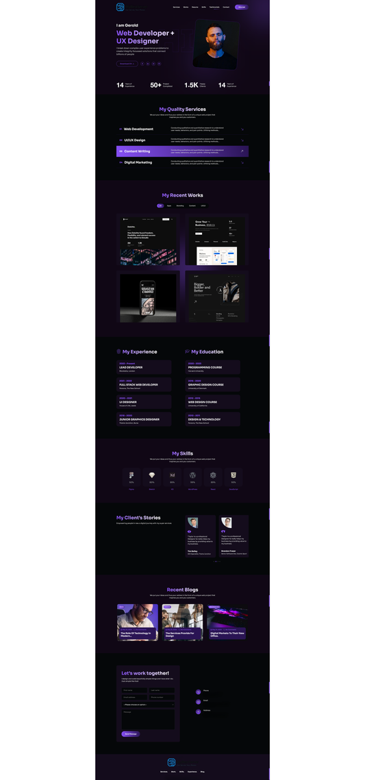 Web Developer Sitesi