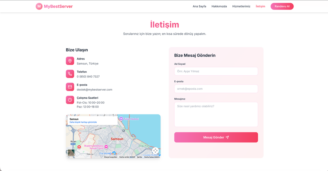 Müşterilerin işletmeyi kolayca bulmasını sağlar, yol tarifi için ekstra soruların önüne geçer. Konum görünürlüğü Google arama sonuçlarında işletmenizin güvenilirliğini artırır.